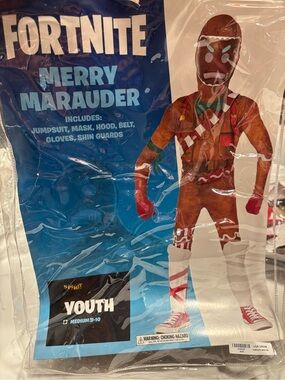 Spirit Fortnite Merry Marauder Kids Costume - Medium.